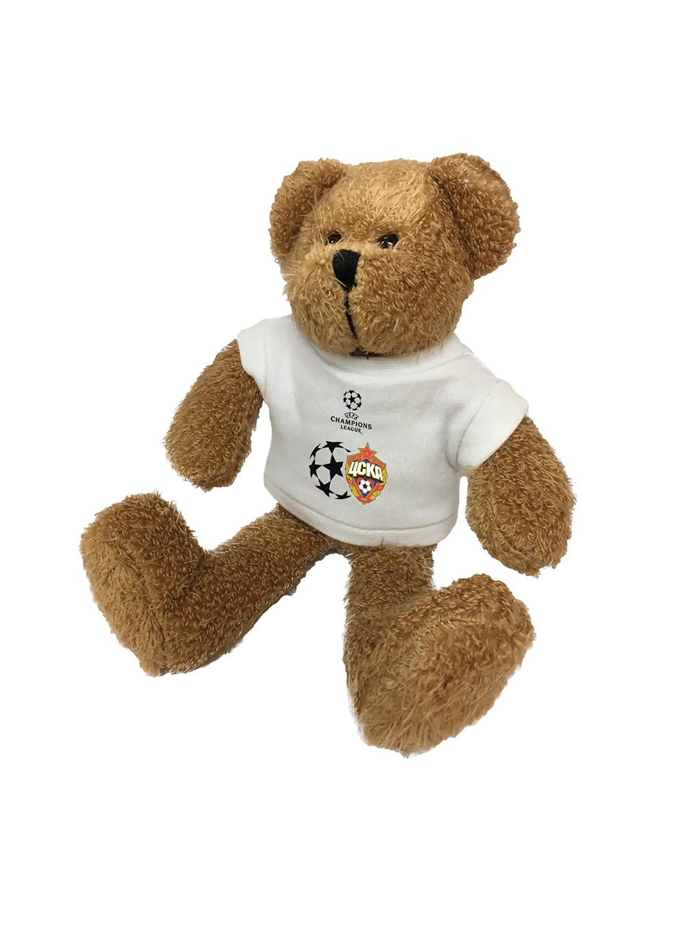 фото Мягкая игрушка "медведь тедди в футболке champions league" пфк цска