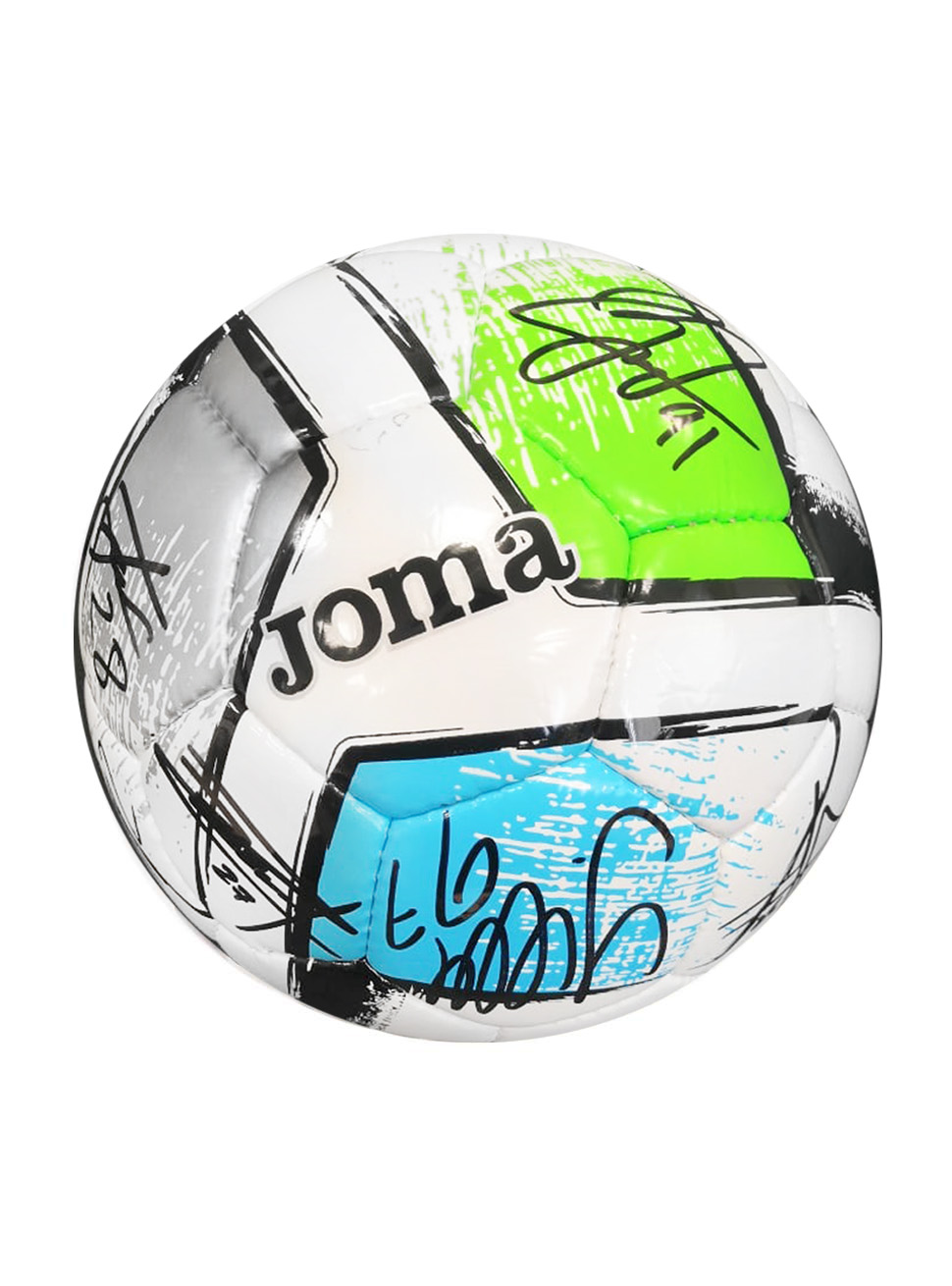 Мяч футбольный Joma DALI 2 с эмблемой ПФК ЦСКА с автографами, размер 5 400649.211-2