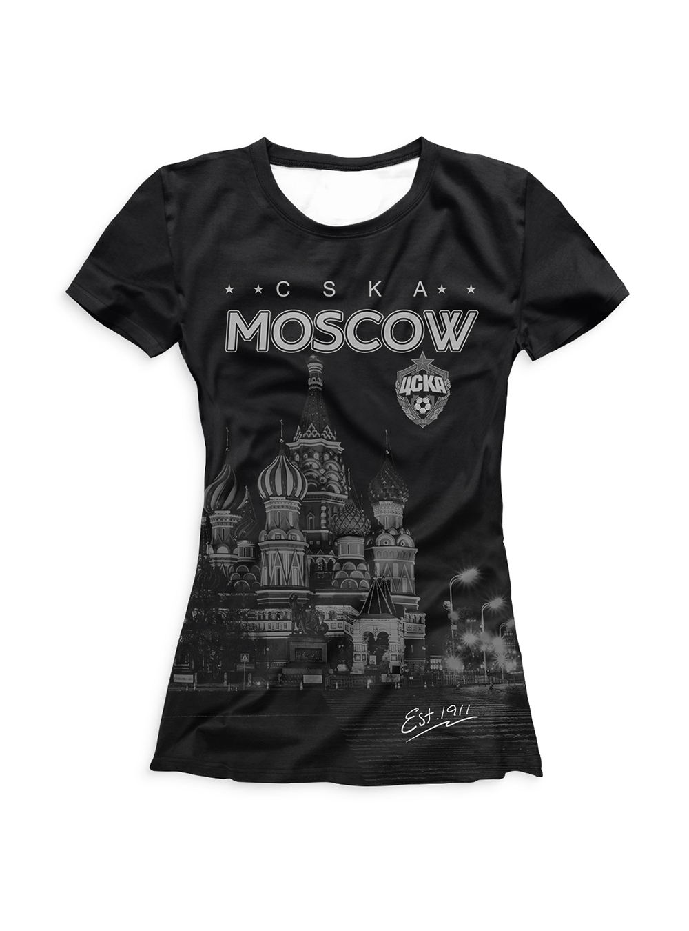 Футболка "ПФК ЦСКА. Красная Площадь" (Женский, XL)