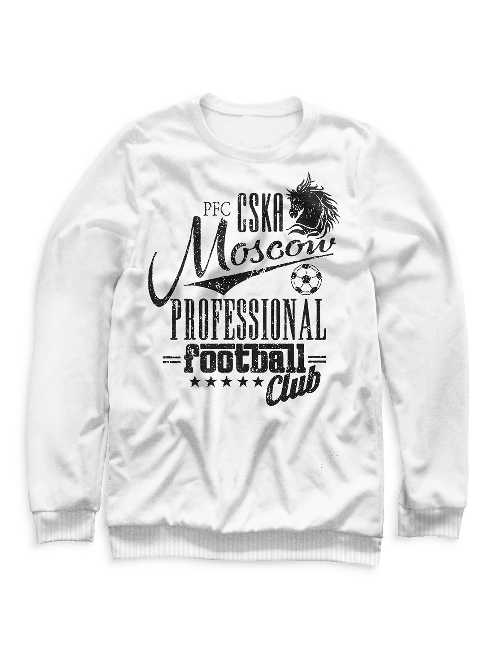 Свитшот "PFC CSKA Moscow", цвет белый (Женский, XL)