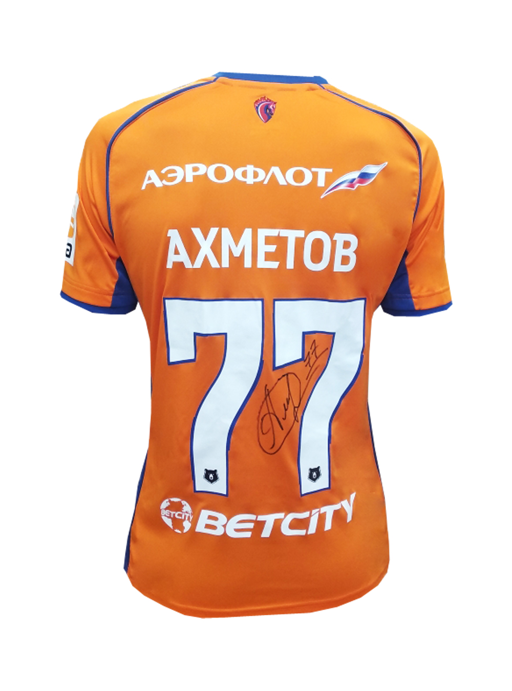 Футболка игровая резервная с автографом АХМЕТОВА (M)