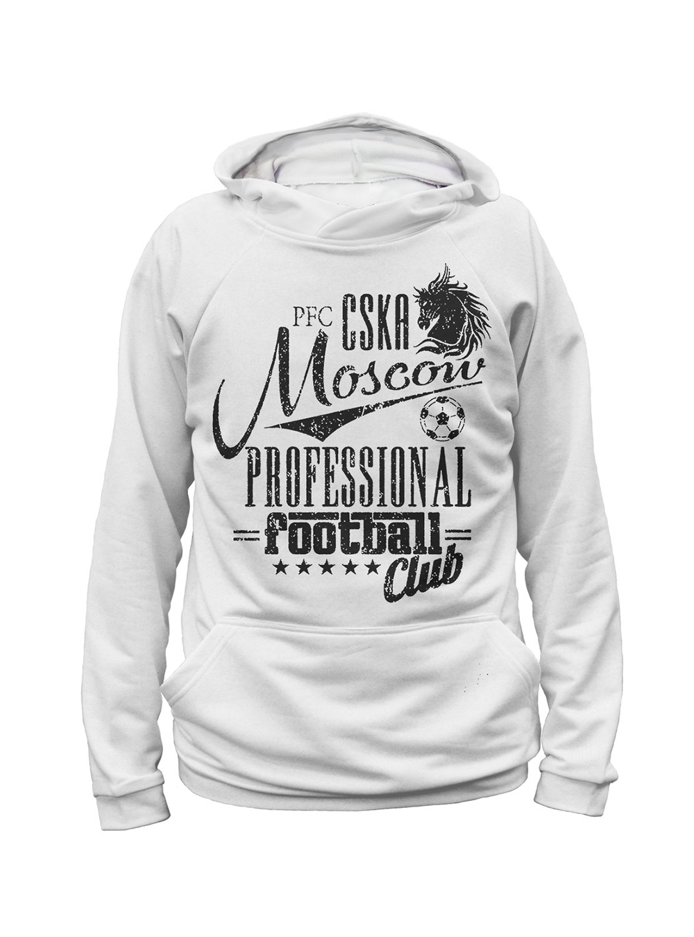 Худи "PFC CSKA Moscow", цвет белый (Женский, XXL)