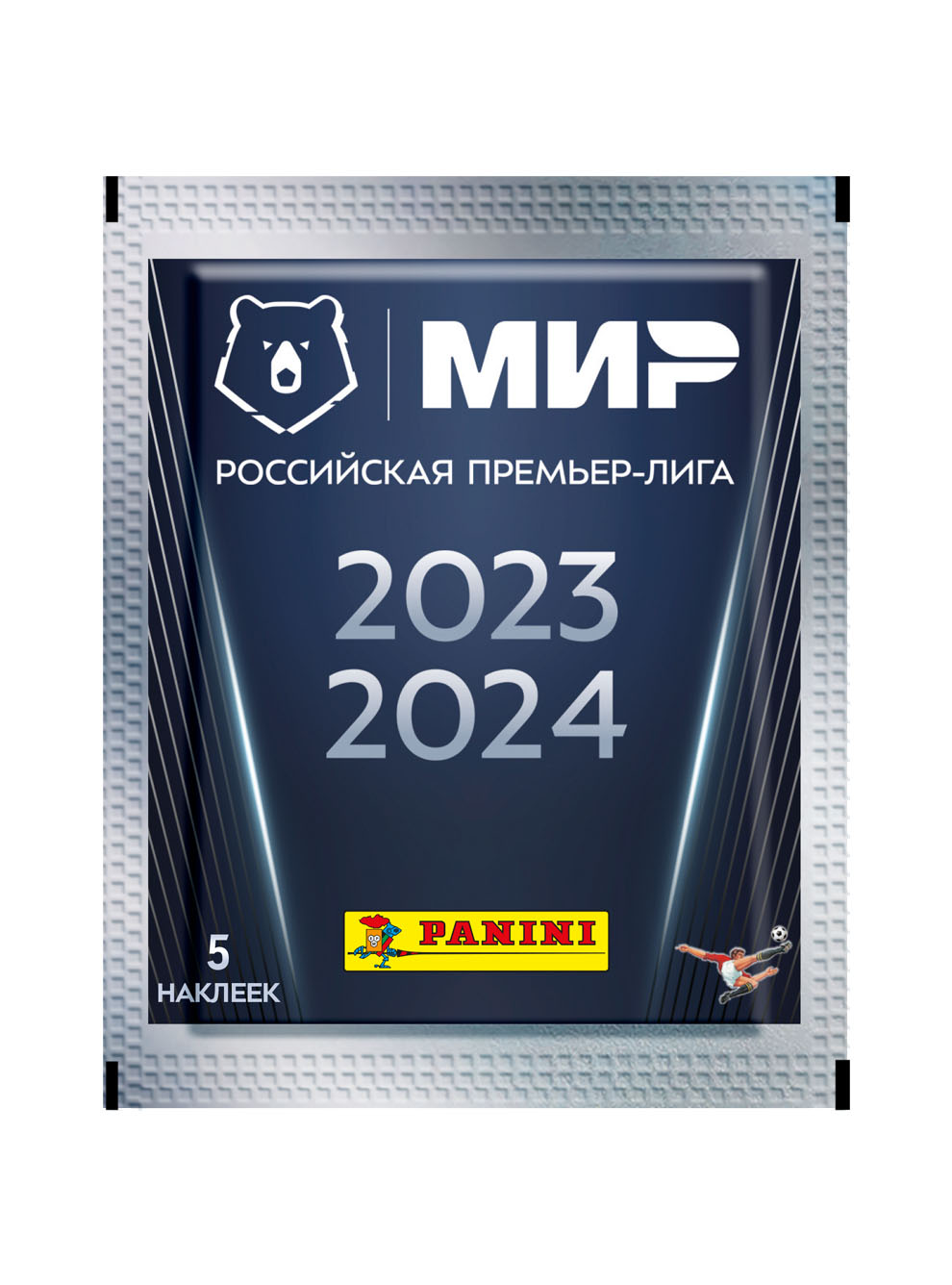 Набор наклеек РПЛ 2023/2024 Panini Collections (5 шт.) ПФК ЦСКА 48292612
