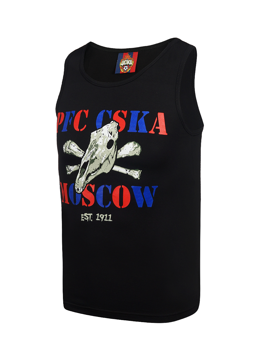 Майка мужская PFC CSKA MOSCOW (череп), цвет чёрный (L)