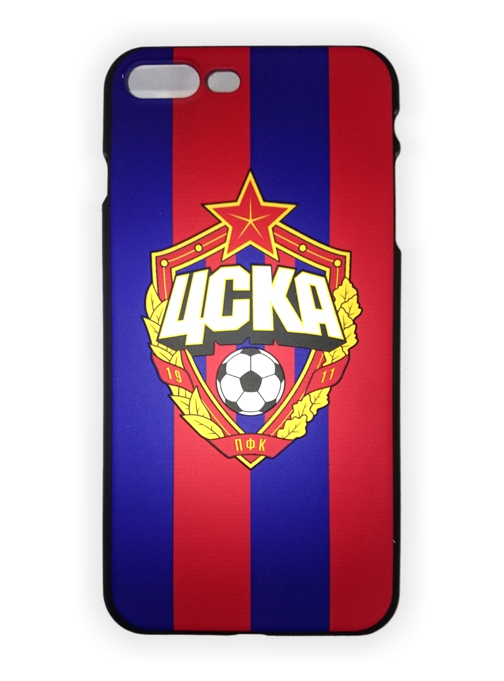 Клип-кейс для iPhone 7 Plus с объемной эмблемой ПФК ЦСКА, цвет красно-синий от Cskashop
