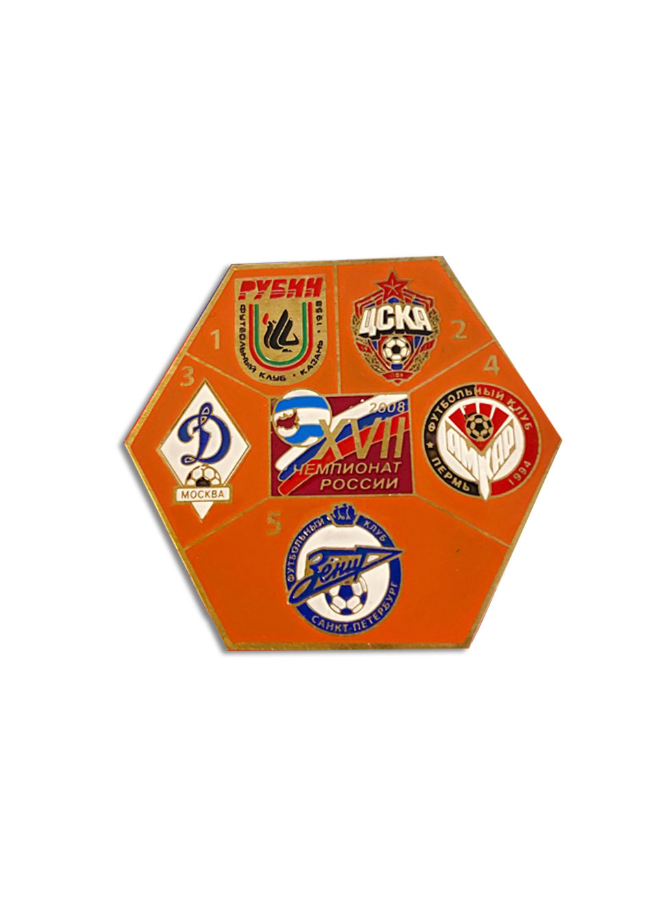Коллекционный значок XVII Чемпионат России 2008