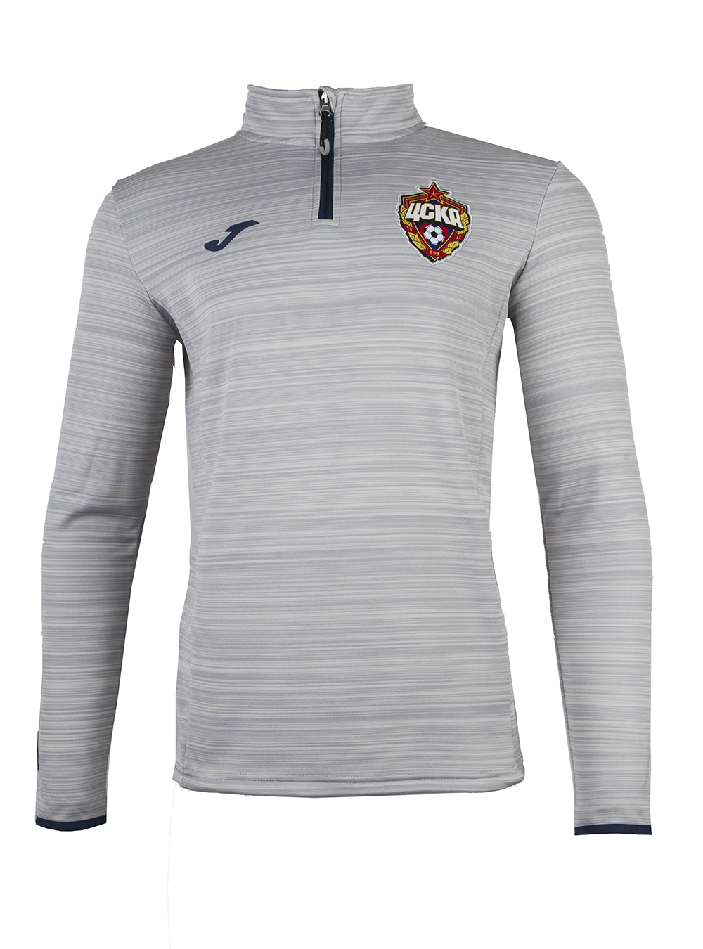 Джемпер тренировочный (кор. молния) серый меланж (M)