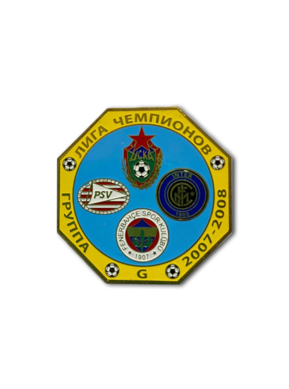 Коллекционный значок Лига Чемпионов 2007-2008 Группа G