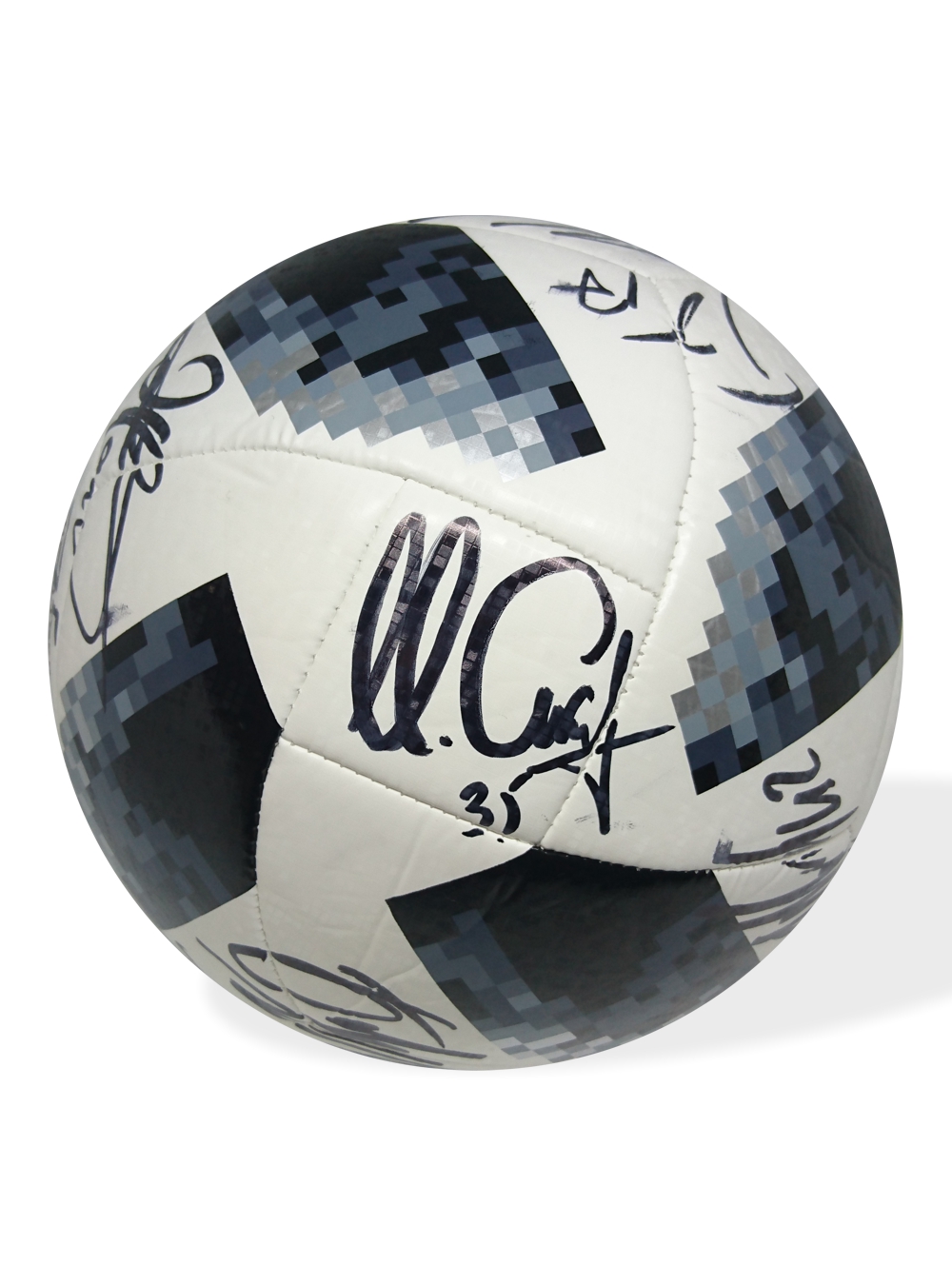 Футбольный мяч 2018 FIFA WORLD CUP RUSSIA "TELSTAR 18" с автографами