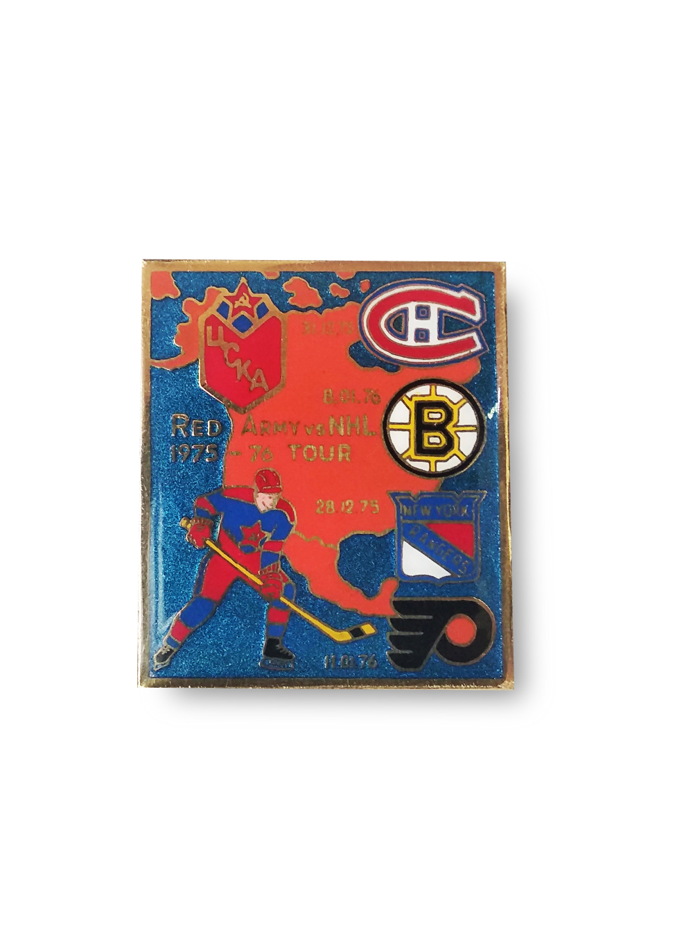 Коллекционный значок RED ARMY vs NHL 1975-1976 tour