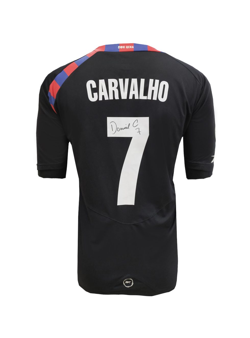 Reebok Футболка игровая резервная UCL 2010 с автографом КАРВАЛЬО (L)