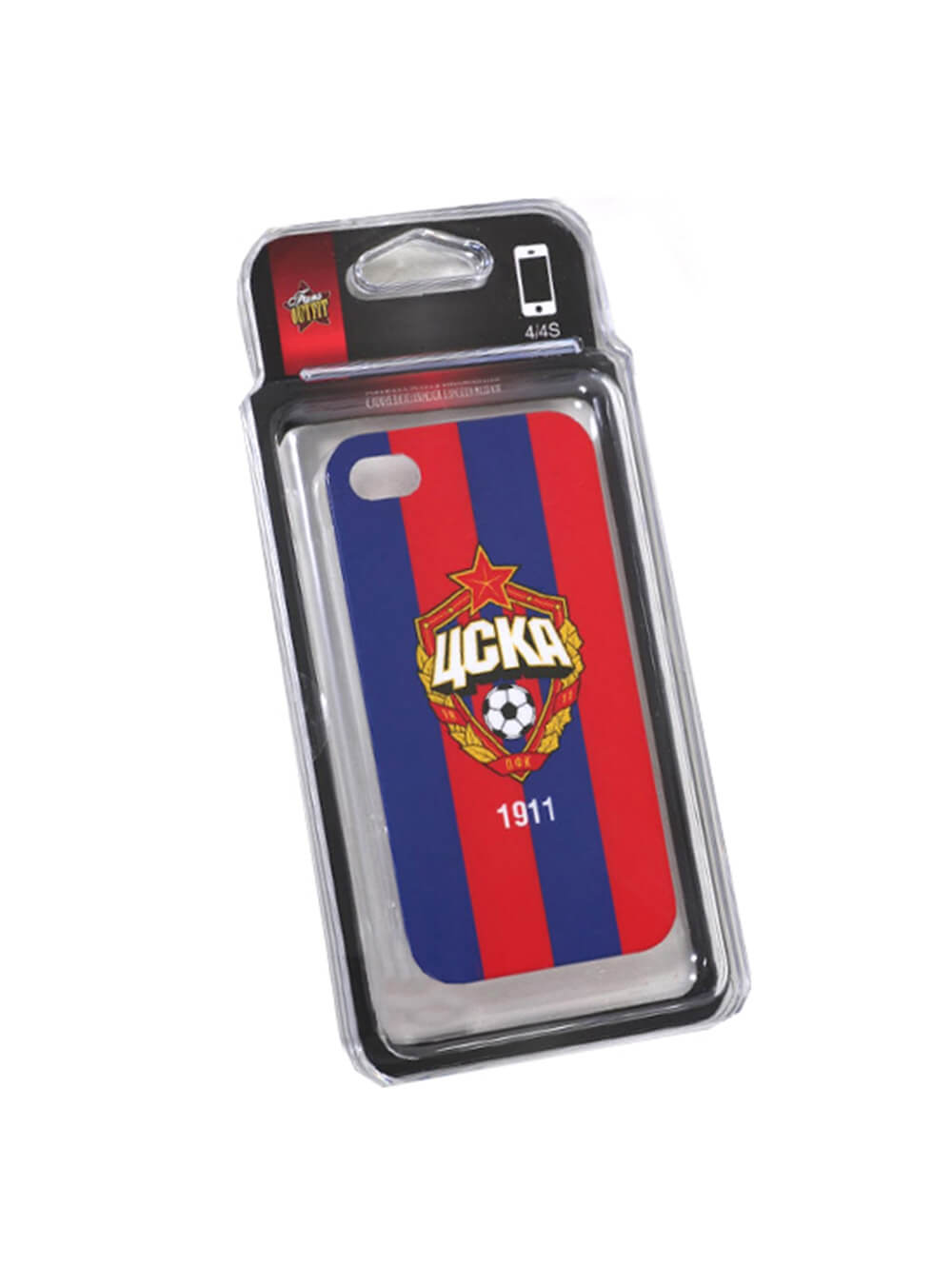 Клип-кейс для iPhone 4/4S красно-синий