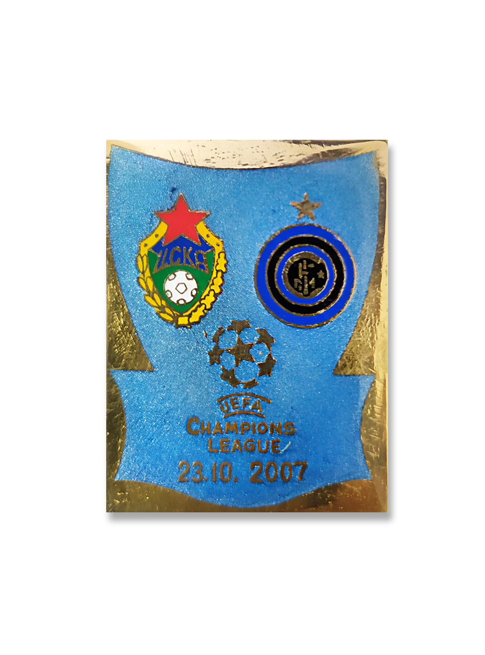 Коллекционный значок ЛЧ 2007-2008 CSKA-INTER