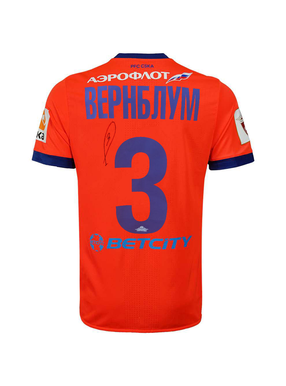 

Игровая футболка с автографом ВЕРНБЛУМА