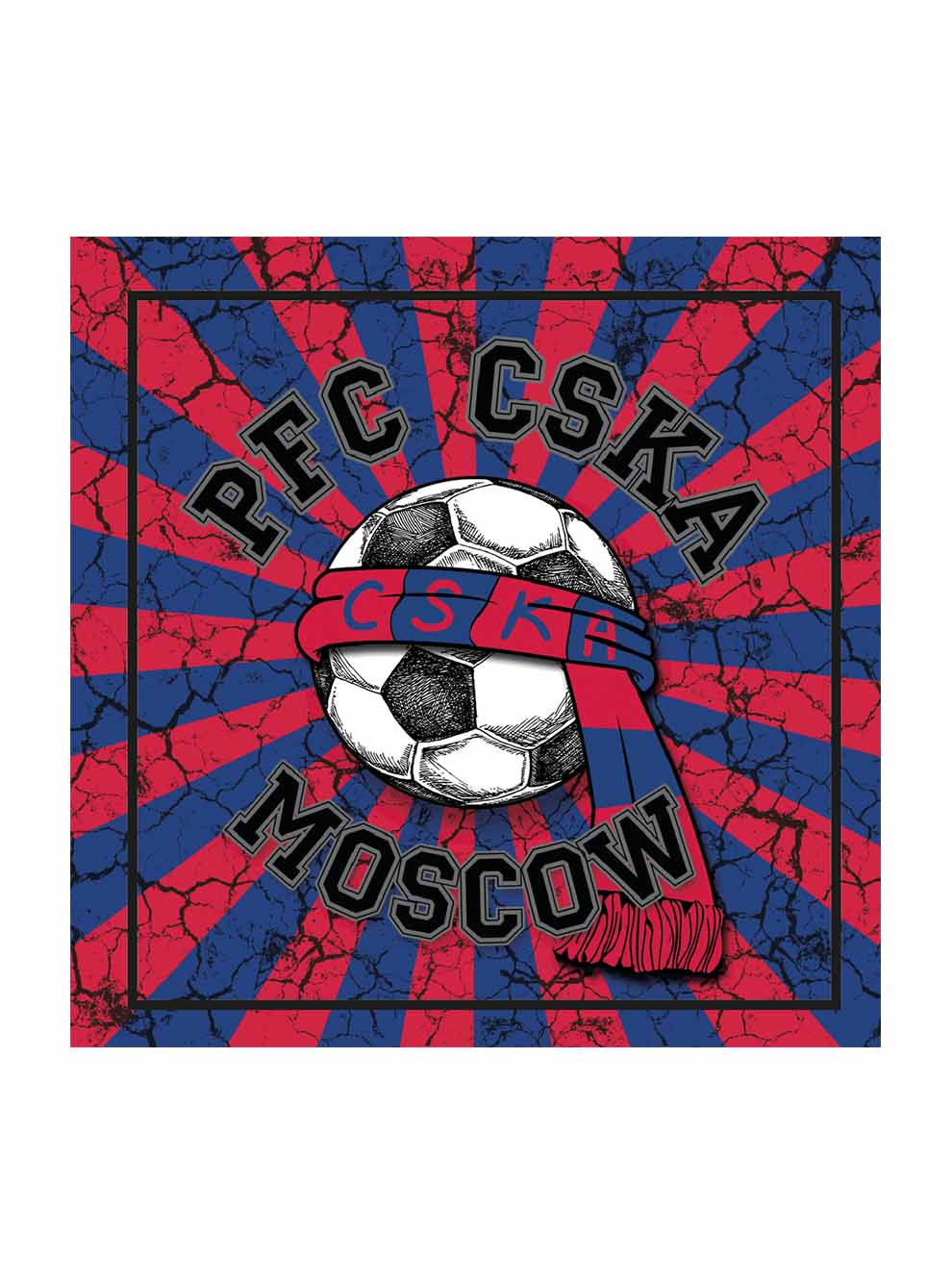 Наклейка "PFC CSKA MOSCOW" от Cskashop