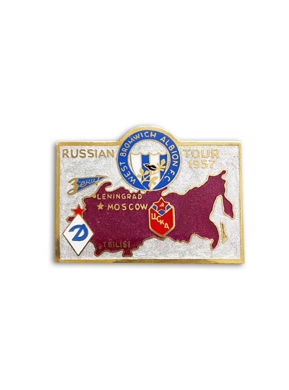 Коллекционный значок RUSSIAN TOUR-57, цвет серебро
