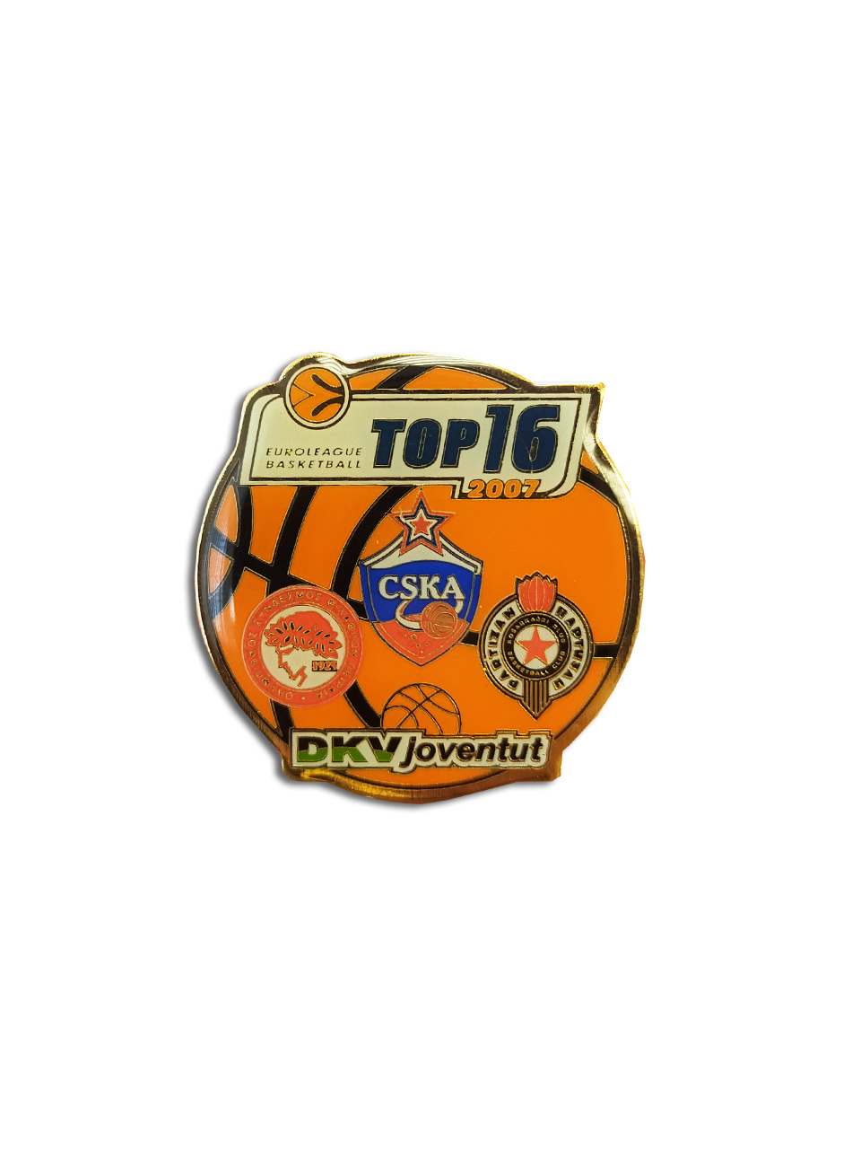 Коллекционный значок EUROLEAGUE basketball 2007 TOP 16