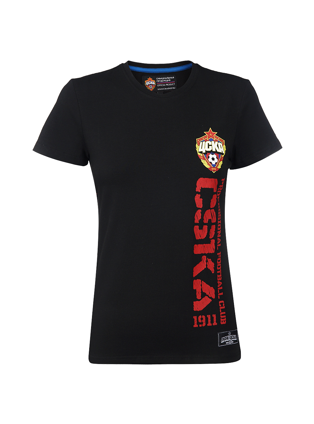 Футболка женская "CSKA", цвет чёрный (M) от Cskashop