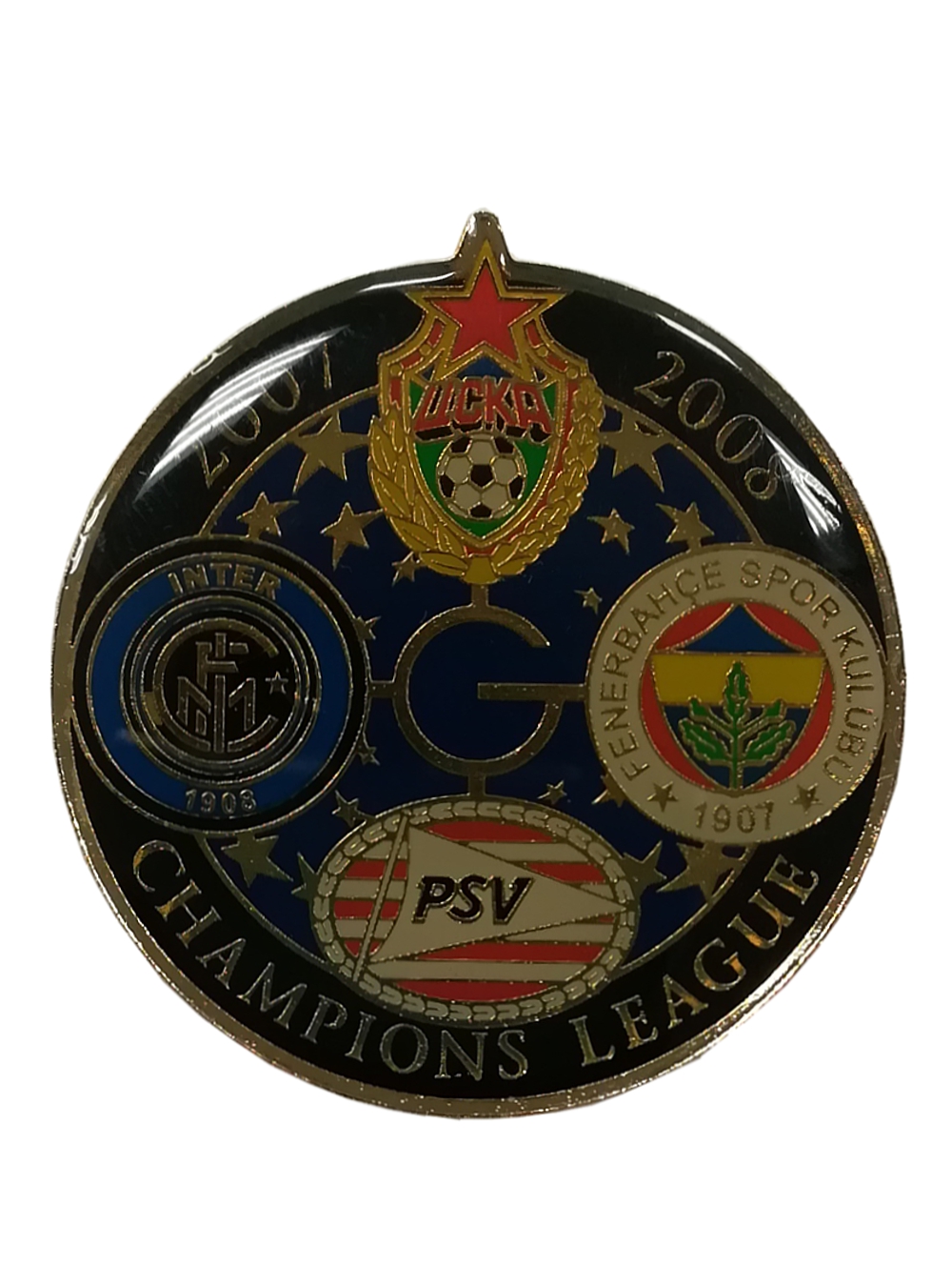 Коллекционный значок ЛЧ 2007-2008 Group G