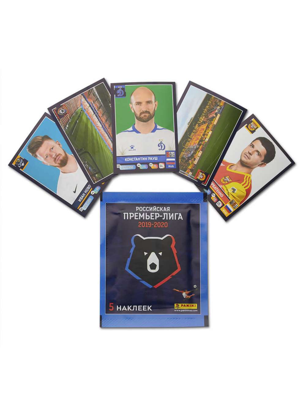 Набор наклеек РПЛ 2019/2020 Panini Collections (5 шт.). Интернет-магазин  ПФК ЦСКА